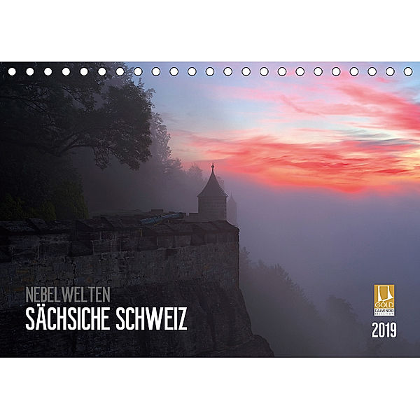 Nebelwelten Sächsische Schweiz (Tischkalender 2019 DIN A5 quer), Dirk Meutzner