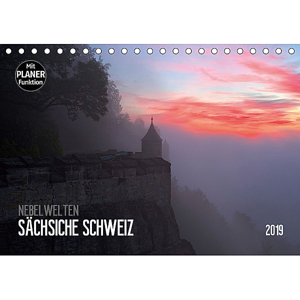 Nebelwelten Sächsische Schweiz (Tischkalender 2019 DIN A5 quer), Dirk Meutzner