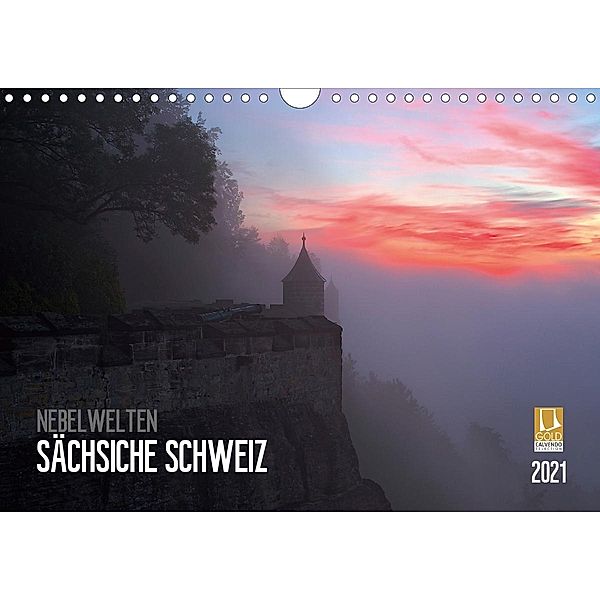 Nebelwelten Sächsische Schweiz (Wandkalender 2021 DIN A4 quer), Dirk Meutzner