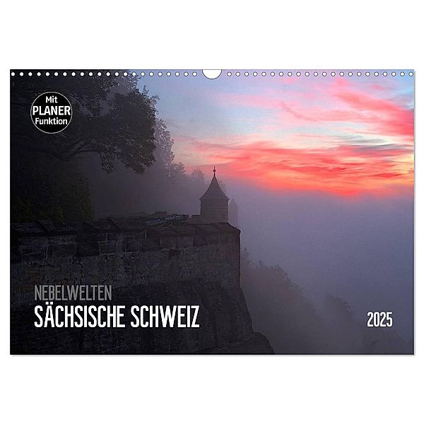 Nebelwelten Sächsische Schweiz (Wandkalender 2025 DIN A3 quer), CALVENDO Monatskalender, Calvendo, Dirk Meutzner