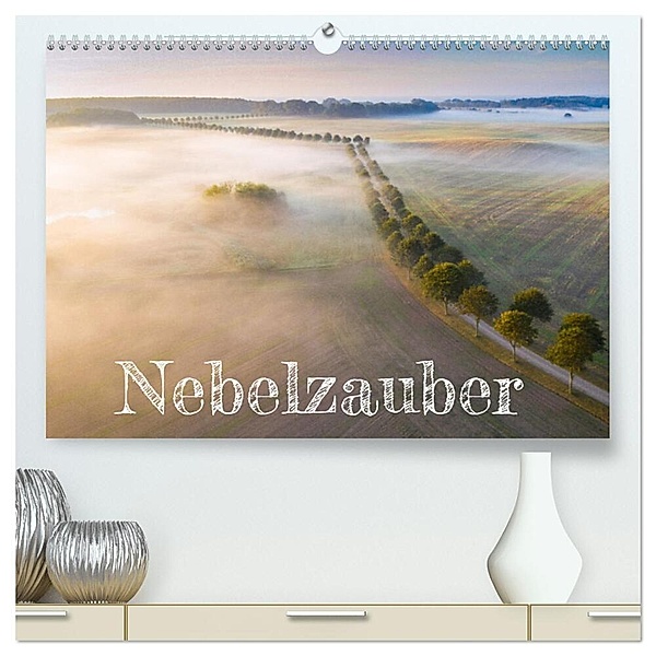 Nebelzauber (hochwertiger Premium Wandkalender 2024 DIN A2 quer), Kunstdruck in Hochglanz, Peter Schürholz