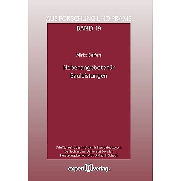 Nebenangebote für Bauleistungen, Mirko Seifert