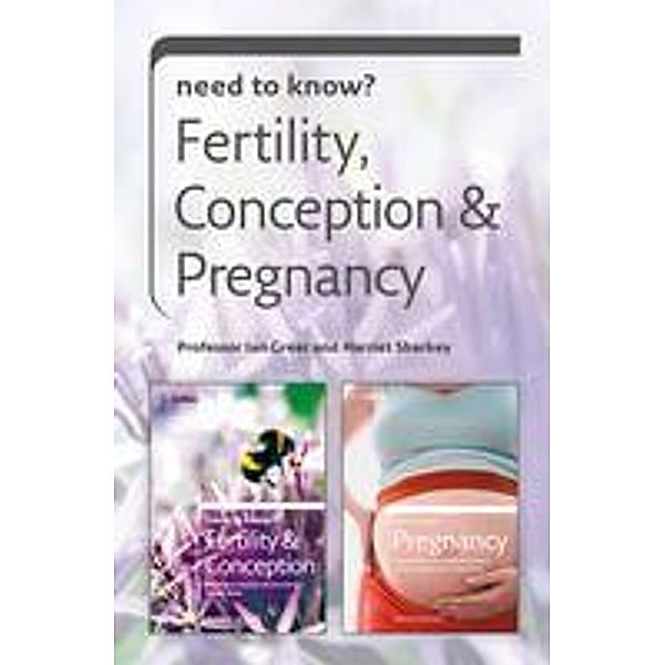 Need to Know Fertility, Conception and Pregnancy, Harriet Sharkey, Ian Greer