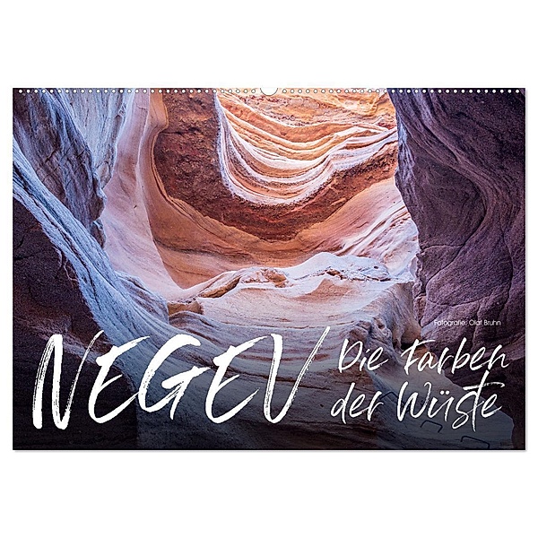 Negev - die Farben der Wüste (Wandkalender 2024 DIN A2 quer), CALVENDO Monatskalender, Olaf Bruhn