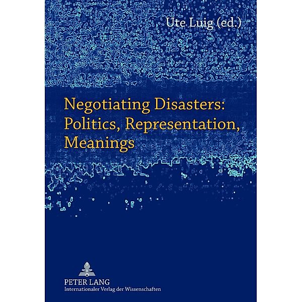 Negotiating Disasters: Politics, Representation, Meanings