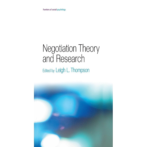 Negotiation Theory and Research