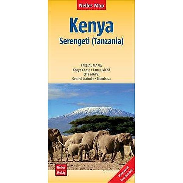 Nelles Map Kenya, Serengeti (Tanzania), Polyart-Ausgabe