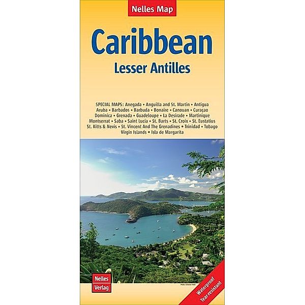 Nelles Map Landkarte Caribbean - Lesser Antilles