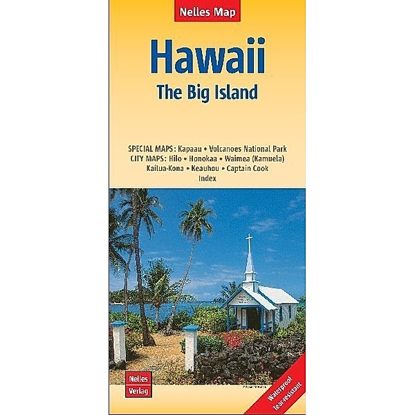 Nelles Map Landkarte Hawaii: The Big Island Hawaii: Grande Île Hawái: La Gran Isla