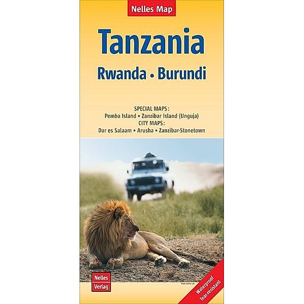 Nelles Map Landkarte Tanzania - Rwanda - Burundi