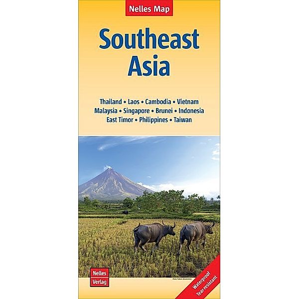 Nelles Maps Southeast Asia, Polyart-Ausgabe. Südostasien / Asie du Sud-Est / Sudeste Asiático