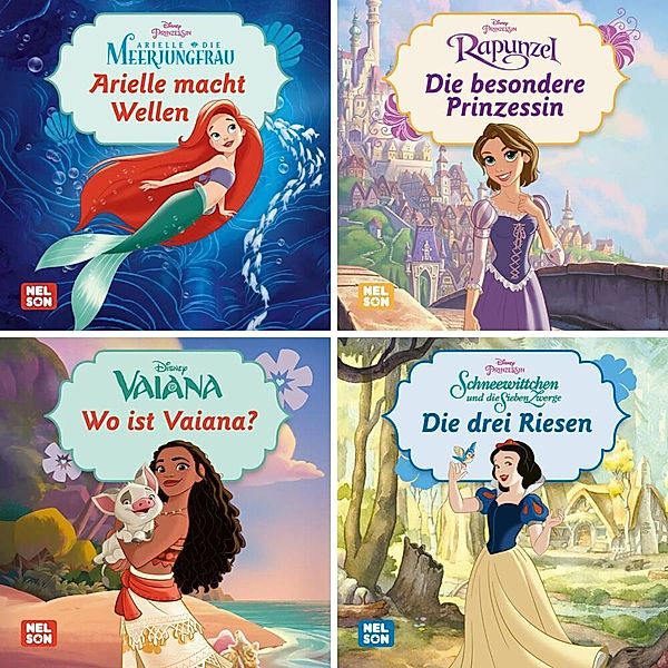 Nelson Maxi-Mini / 4er-Set Maxi-Mini 32: Disney Prinzessin