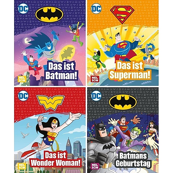 Nelson Mini-Bücher: 4er DC Superhelden 5-8