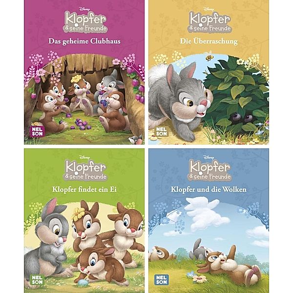 Nelson Mini-Bücher: 4er Disney Klopfer 1-4