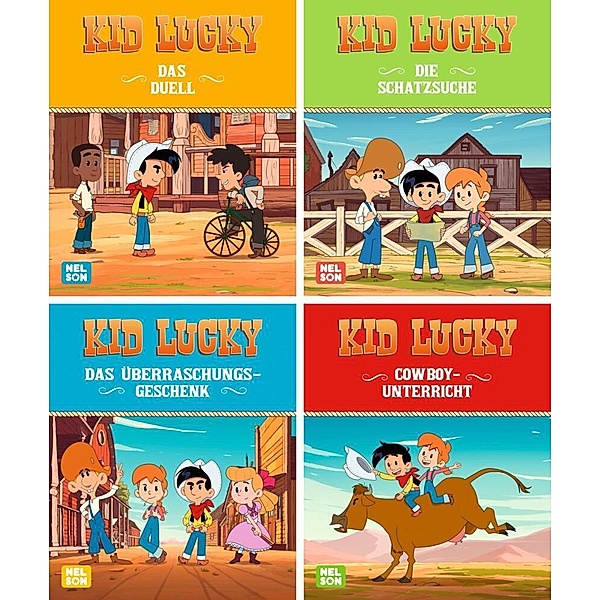 Nelson Mini-Bücher: 4er Kid Lucky 1-4