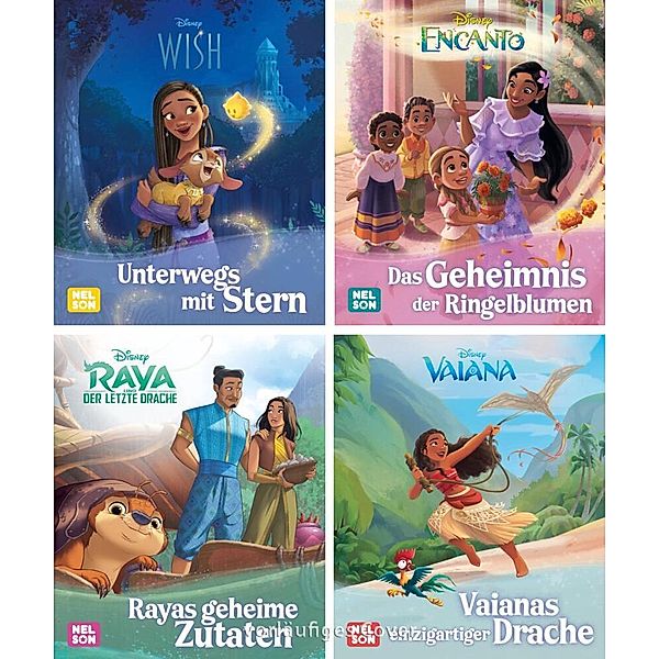 Nelson Mini-Bücher: Disney Neue Filmlieblinge 1-4