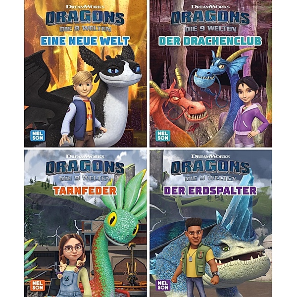 Nelson Mini-Bücher: Dragons: Die neun Welten 1-4