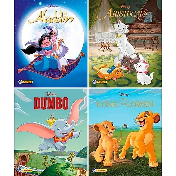 Nelson Mini-Bücher / Nelson Mini-Bücher: 4er Disney Filmklassiker 9-12