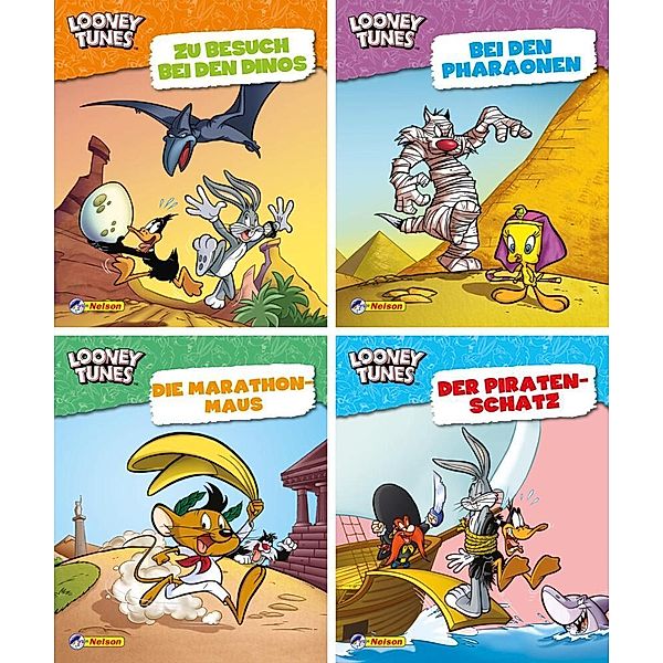 Nelson Mini-Bücher / Nelson Mini-Bücher: 4er Looney Tunes 1-4