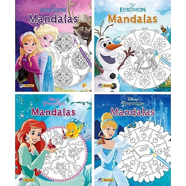 Nelson Mini-Bücher / Nelson Mini-Bücher: Disney Mandalas (Einzel/WWS)