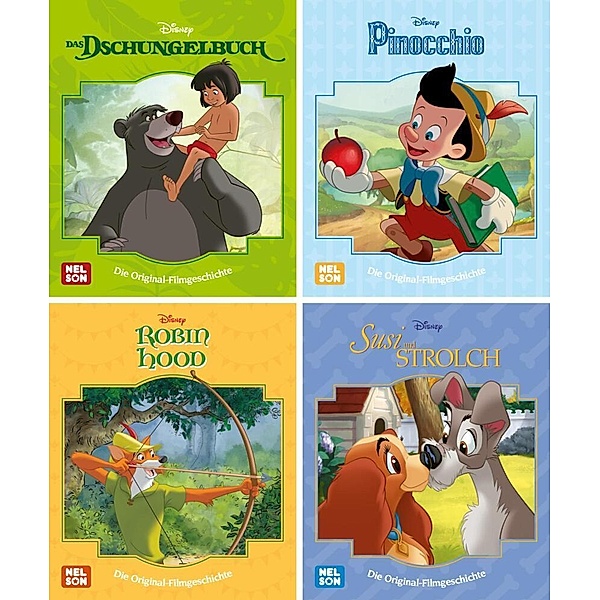 Nelson Mini-Bücher / Nelson Mini-Bücher: Disney Filmklassiker 13-16