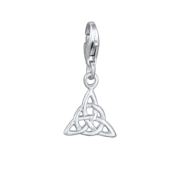 Nenalina Charm Anhänger Keltischer Knoten 925 Sterling Silber (Farbe: Silber)