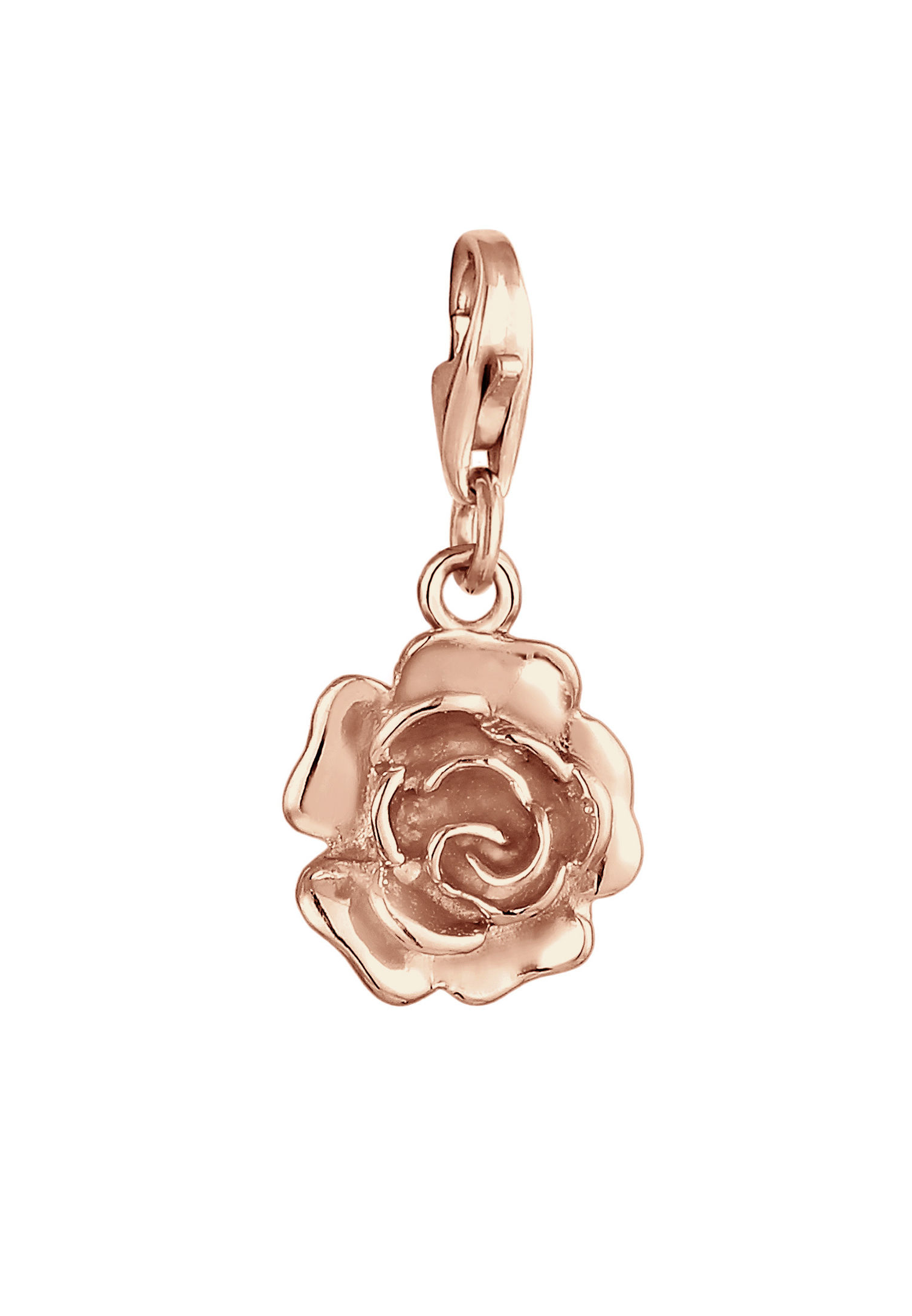Nenalina Charm Anhänger Rose Blume Floral Romantisch 925 Silber Farbe:  Rosegold | Weltbild.de