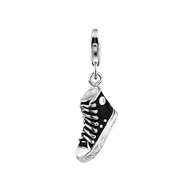 Nenalina Charm Anhänger Turnschuh Sneaker Emaille 925 Silber (Farbe: Silber)