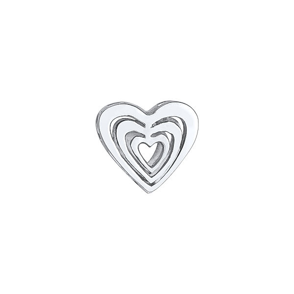 Nenalina Charm Herz Bead Liebe Love 925 Silber (Farbe: Silber)