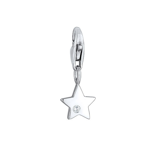 Nenalina Charm Stern Star Astro Himmlisch Anhänger 925 Silber (Farbe: Silber)