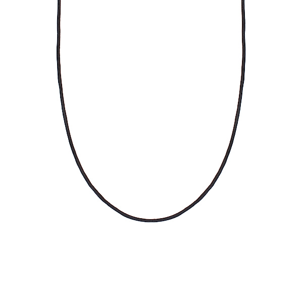 Nenalina Halskette Seidenband Kette Basic Kombinierbar 925 Silber (Farbe: Gold, Größe: 42 cm)