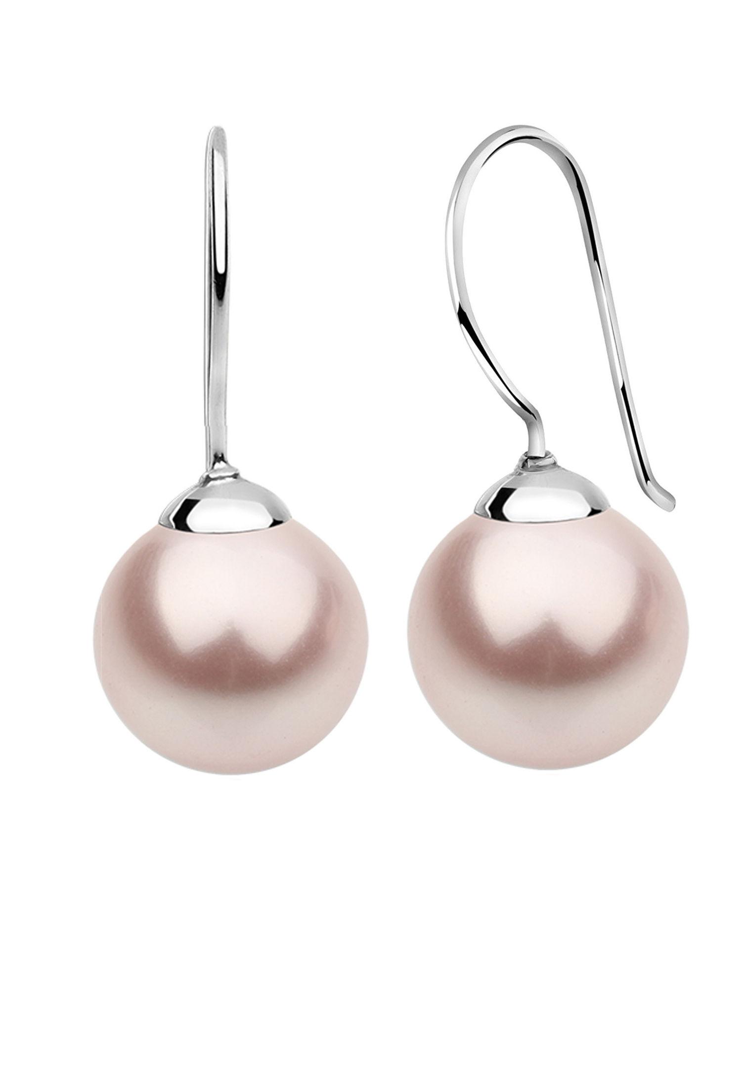 Nenalina Ohrringe Hänger Basic Synthetische Perle 925 Silber Farbe: Rosa |  Weltbild.de