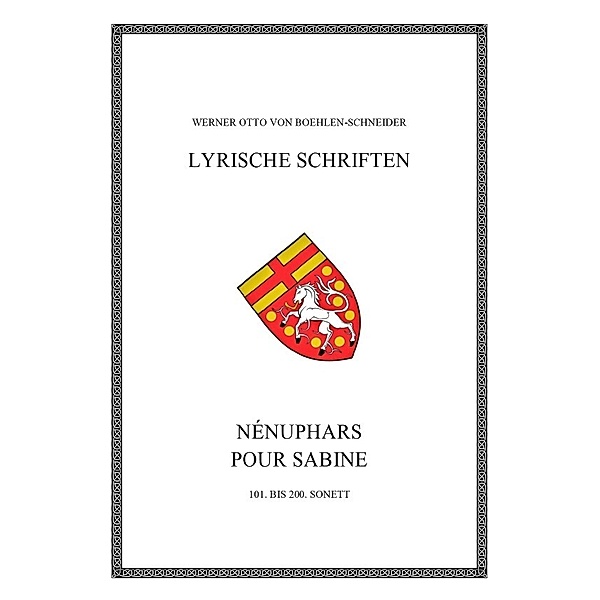Nénuphars pour Sabine, Werner Otto von Boehlen-Schneider