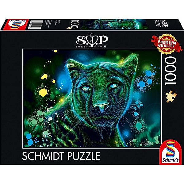 SCHMIDT SPIELE Neon Blau-grüner Panther
