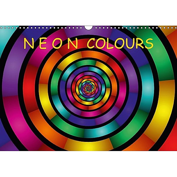 Neon Colours / UK-Version (Wall Calendar 2018 DIN A3 Landscape), gabiw Art