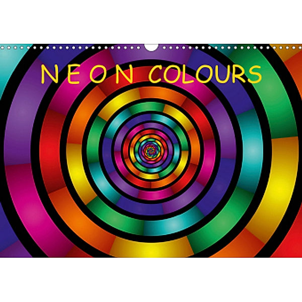Neon Colours / UK-Version (Wall Calendar 2021 DIN A3 Landscape), gabiw Art