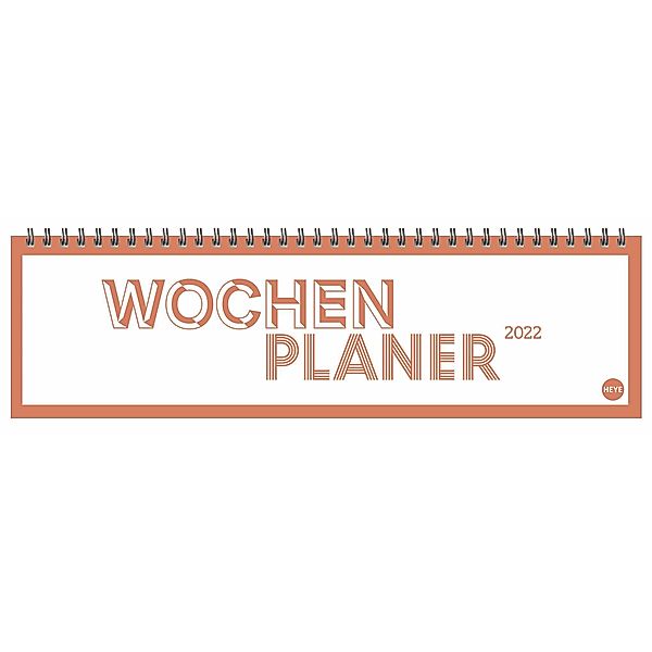 Neon Orange Wochenquerplaner Kalender 2022