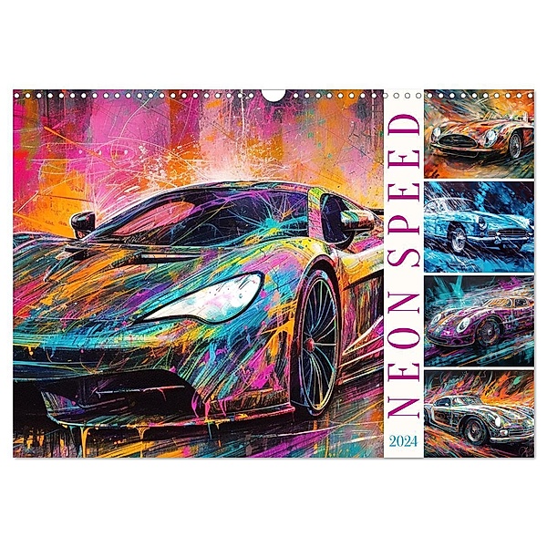 Neon Speed (Wandkalender 2024 DIN A3 quer), CALVENDO Monatskalender, Cathrin Illgen