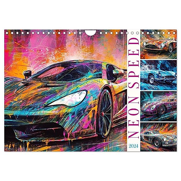 Neon Speed (Wandkalender 2024 DIN A4 quer), CALVENDO Monatskalender, Cathrin Illgen