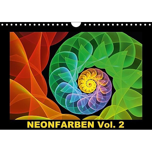 Neonfarben Vol. 2 / CH-Version (Wandkalender 2017 DIN A4 quer), gabiw Art