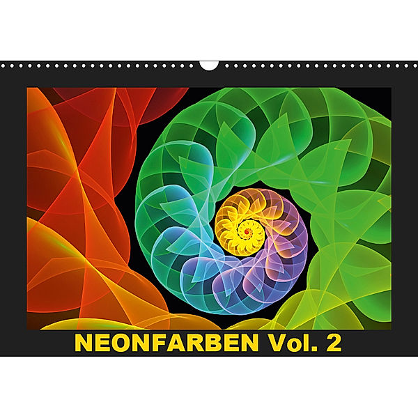 Neonfarben Vol. 2 / CH-Version (Wandkalender 2019 DIN A3 quer), gabiw Art