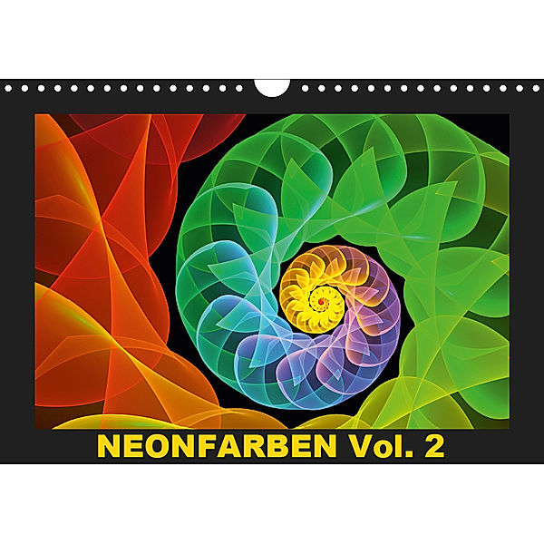 Neonfarben Vol. 2 / CH-Version (Wandkalender 2019 DIN A4 quer), gabiw Art