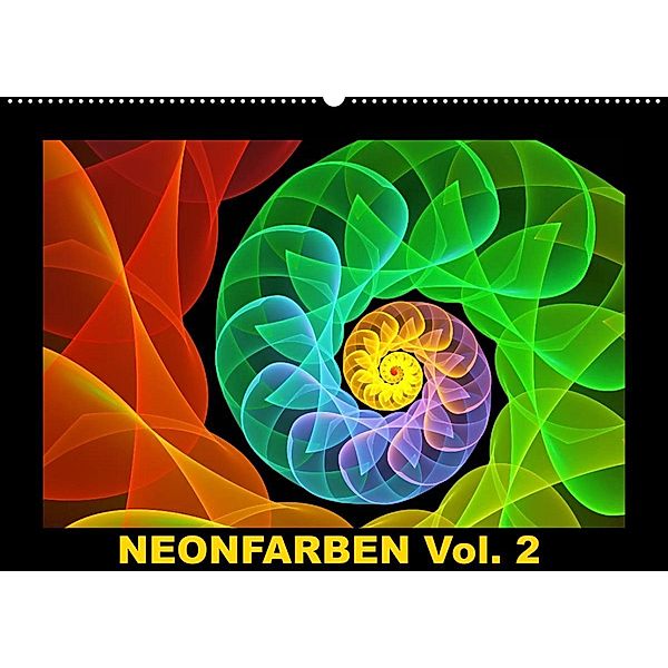 Neonfarben Vol. 2 / CH-Version (Wandkalender 2023 DIN A2 quer), gabiw Art