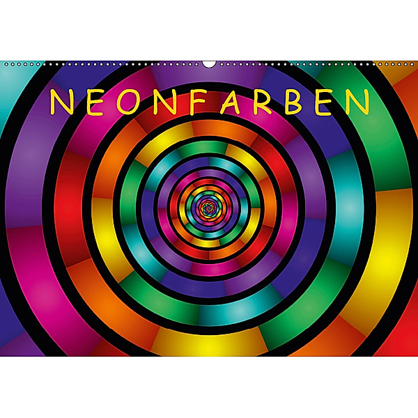Neonfarben (Wandkalender 2019 DIN A2 quer), gabiw Art