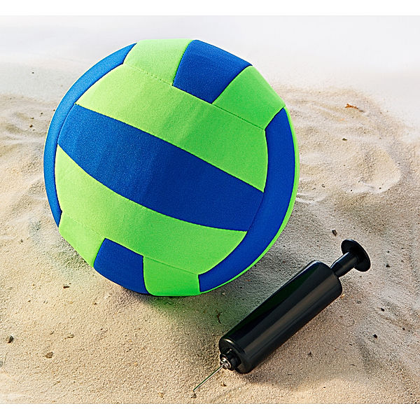 Neopren Beachball Größe 5, inkl. Luftpumpe
