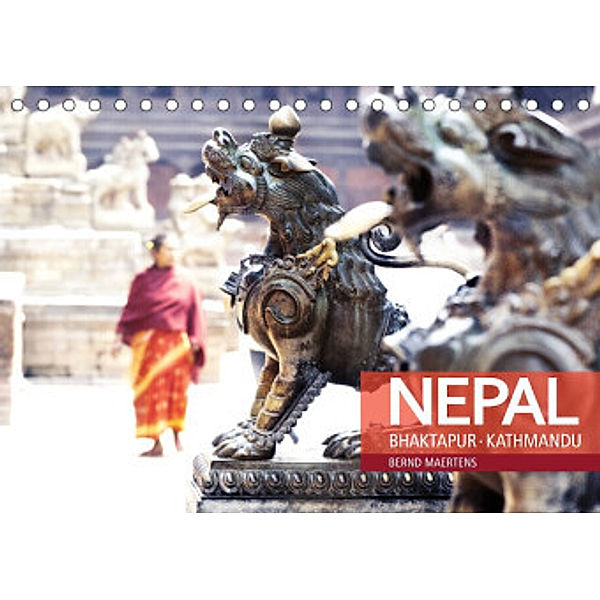 NEPAL Bhaktapur Kathmandu (Tischkalender 2022 DIN A5 quer), Bernd Maertens