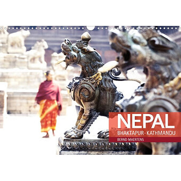 NEPAL Bhaktapur Kathmandu (Wandkalender 2022 DIN A3 quer), Bernd Maertens