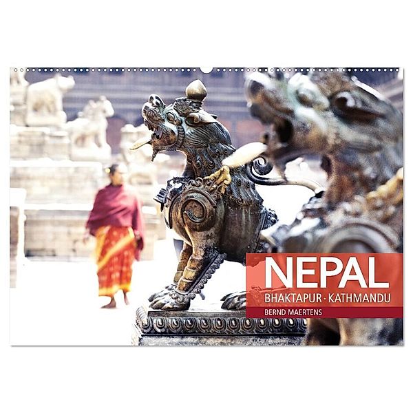 NEPAL Bhaktapur Kathmandu (Wandkalender 2024 DIN A2 quer), CALVENDO Monatskalender, Bernd Maertens