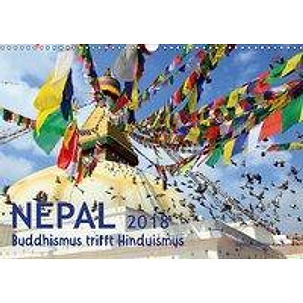 Nepal - Buddhismus trifft Hinduismus (Wandkalender 2018 DIN A3 quer), Gabriele Gerner-Haudum