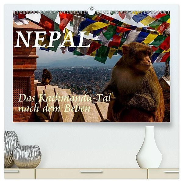 Nepal-Das Kathmandu-Tal nach dem Beben (hochwertiger Premium Wandkalender 2025 DIN A2 quer), Kunstdruck in Hochglanz, Calvendo, Frank Baumert